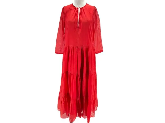 MAX MARA Vestidos T.fr 38 Algodón Roja 