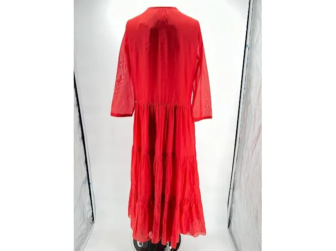 MAX MARA Vestidos T.fr 38 Algodón Roja 