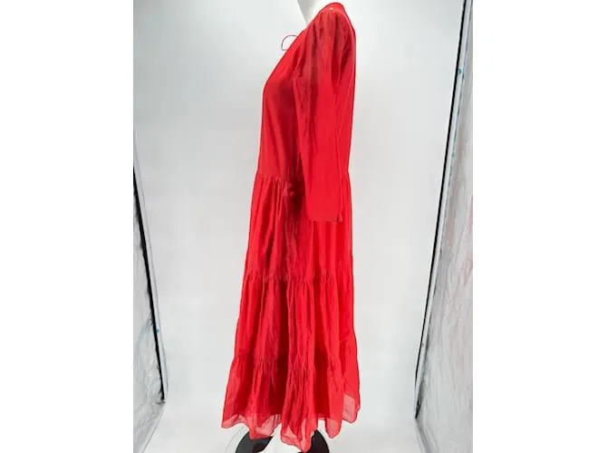 MAX MARA Vestidos T.fr 38 Algodón Roja 