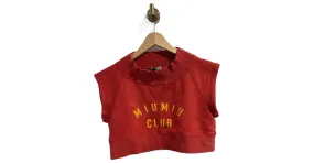 MIU MIU Punto T.International XS Algodón Roja 