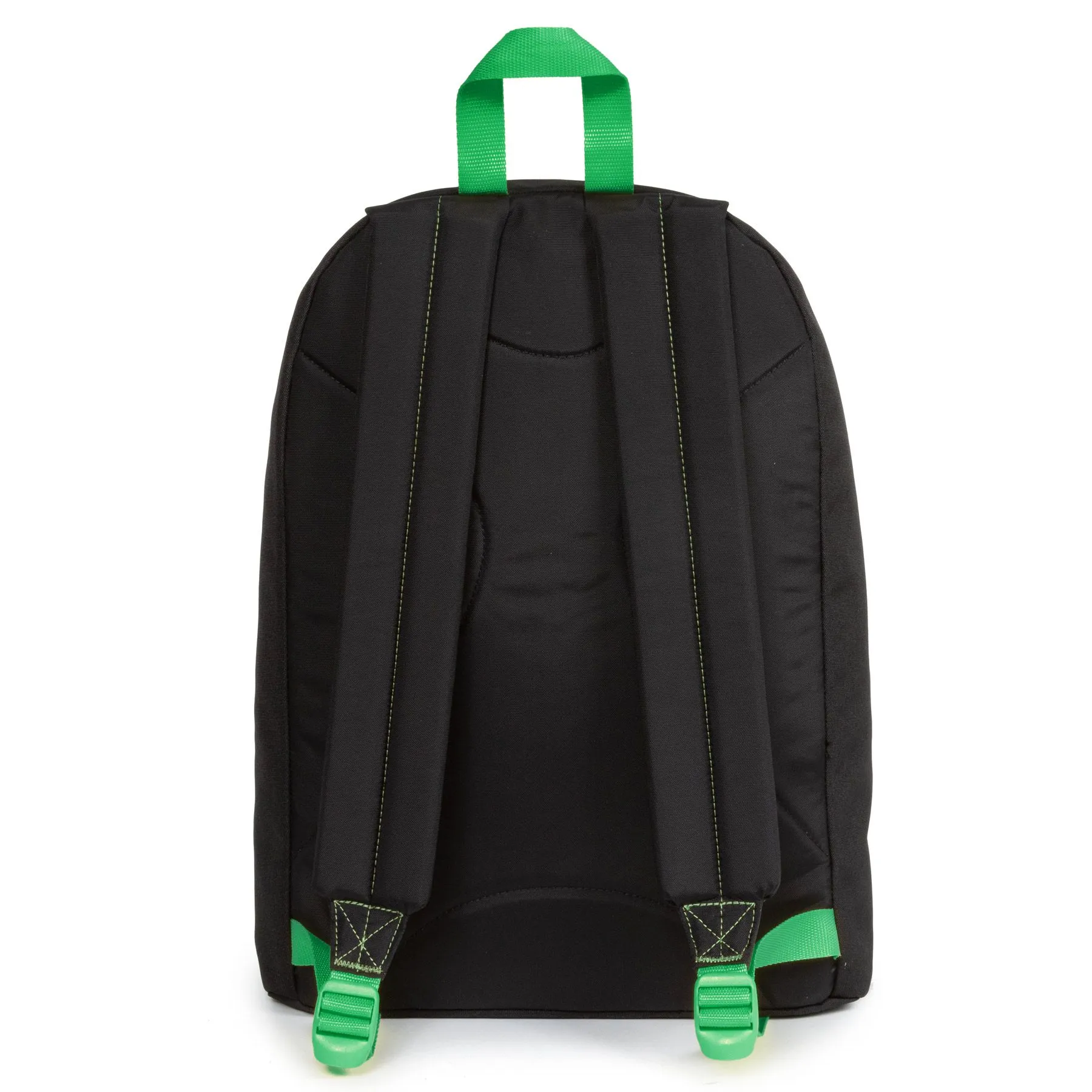 MOCHILA EASTPAK Out Of Office 27 litros con bolsillo ordenador EK767K33 Kontrast Clover negra con detalles verdes