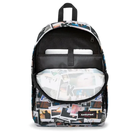 MOCHILA EASTPAK Out Of Office 27 litros con bolsillo ordenador EK767K35 Post Horizon collage inspiradas viajes