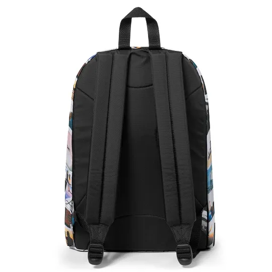 MOCHILA EASTPAK Out Of Office 27 litros con bolsillo ordenador EK767K35 Post Horizon collage inspiradas viajes