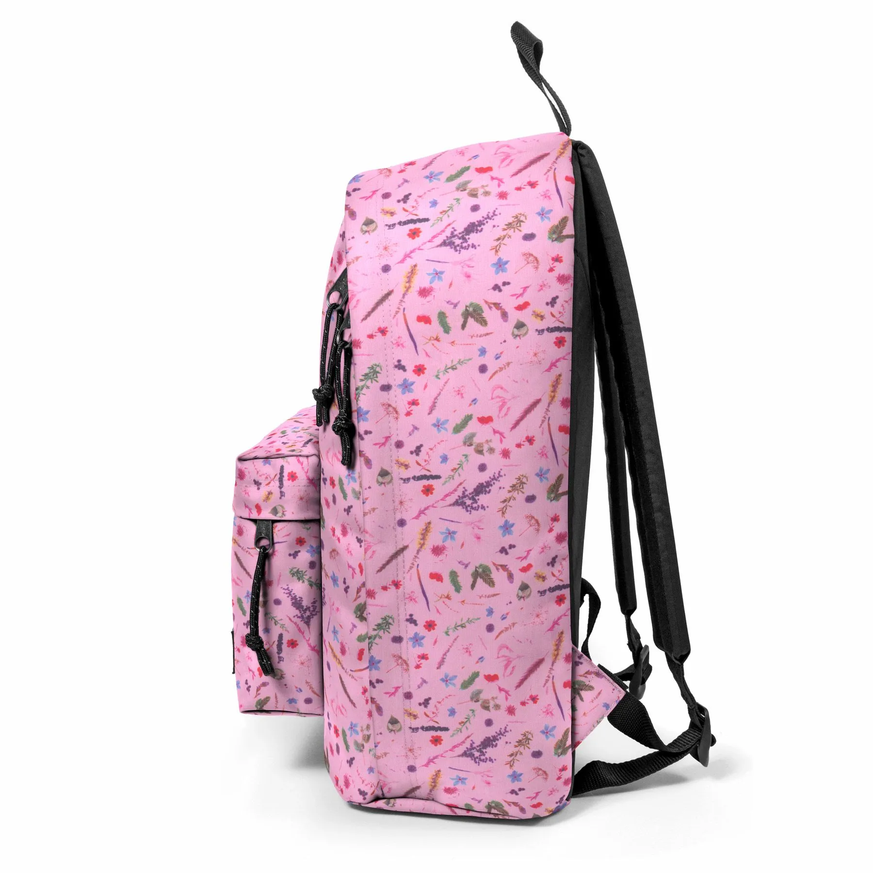 MOCHILA EASTPAK Out Of Office 27 litros con bolsillo ordenador EK767K44 Herbs pink rosa con flores multicolor