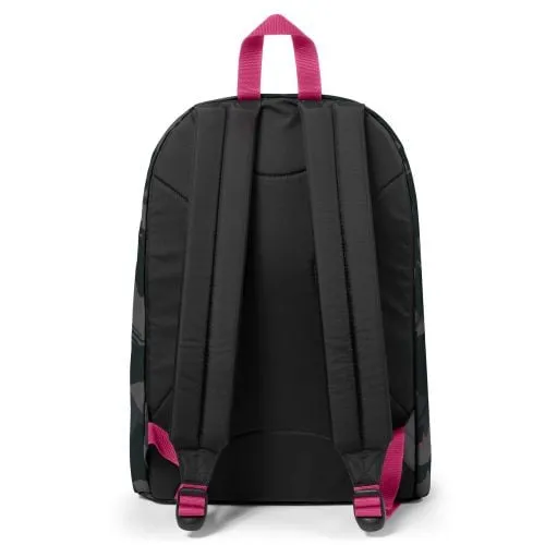 MOCHILA EASTPAK Out Of Office 27 litros con bolsillo ordenador EK767K83+  Outline Scape camuflaje fucsia rosa