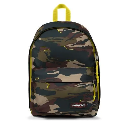 MOCHILA EASTPAK Out Of Office 27 litros con bolsillo ordenador EK767K85 Outline Yellow camuflaje amarilla