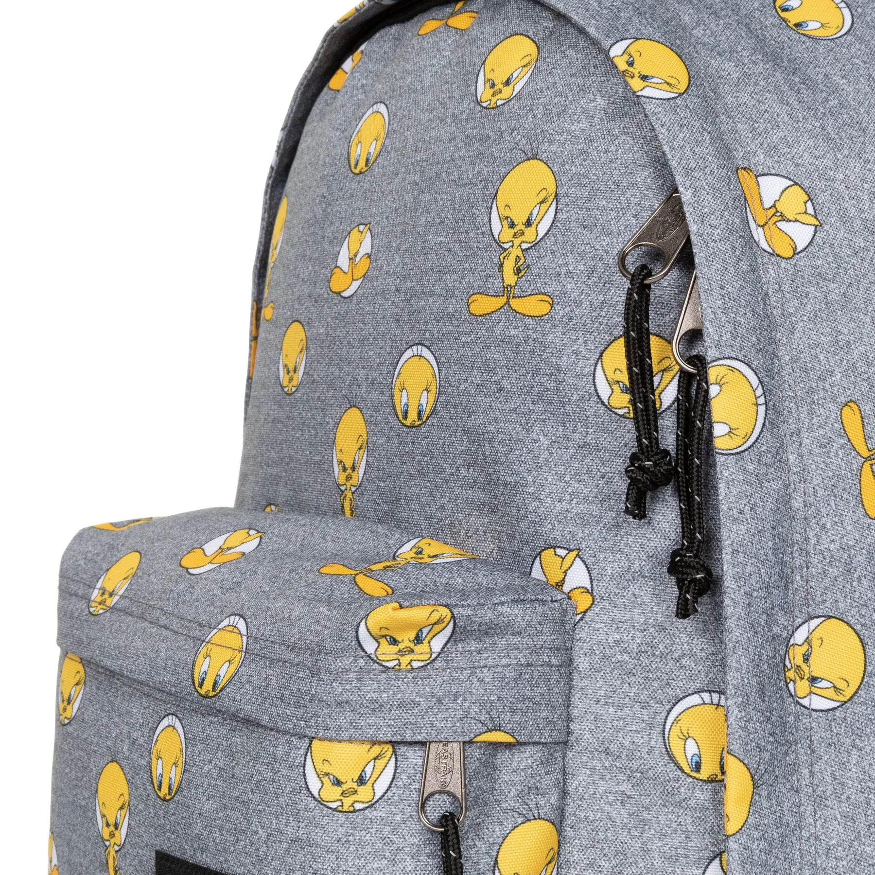 MOCHILA EASTPAK Out Of Office 27 litros con bolsillo ordenador EK8J7 TWEETY GREY Looney Tunes gris y piolines