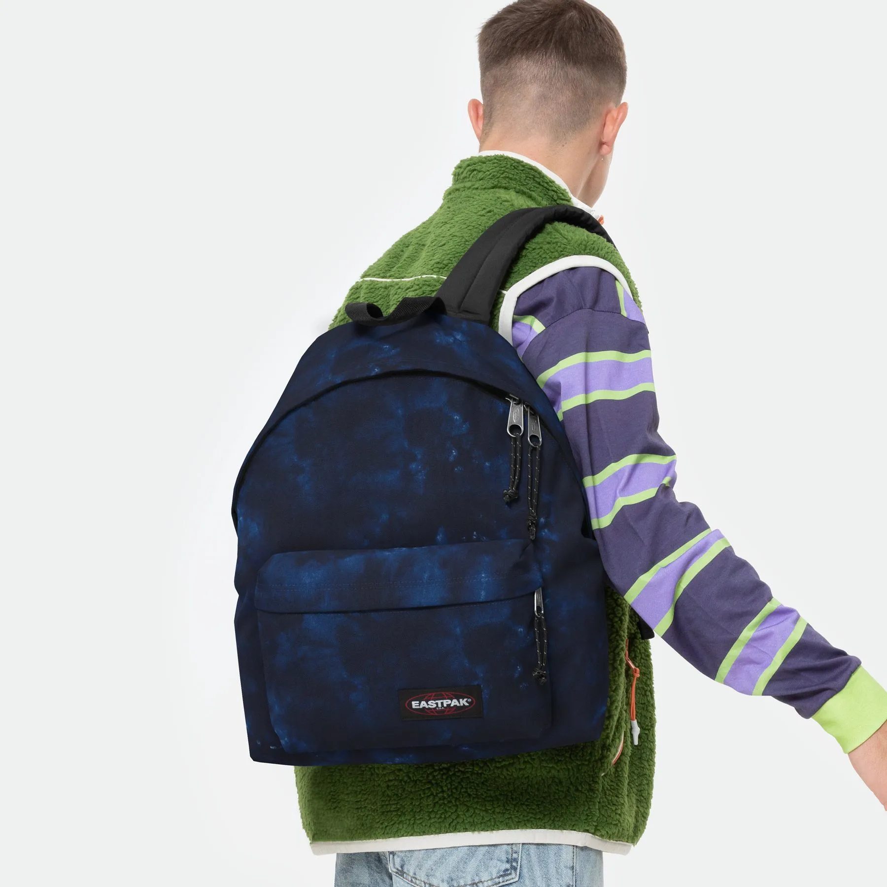 MOCHILA EASTPAK Padded Pak’r® 24 litros EK620 6A5 Camo Dye Color azul oscuro tie dye