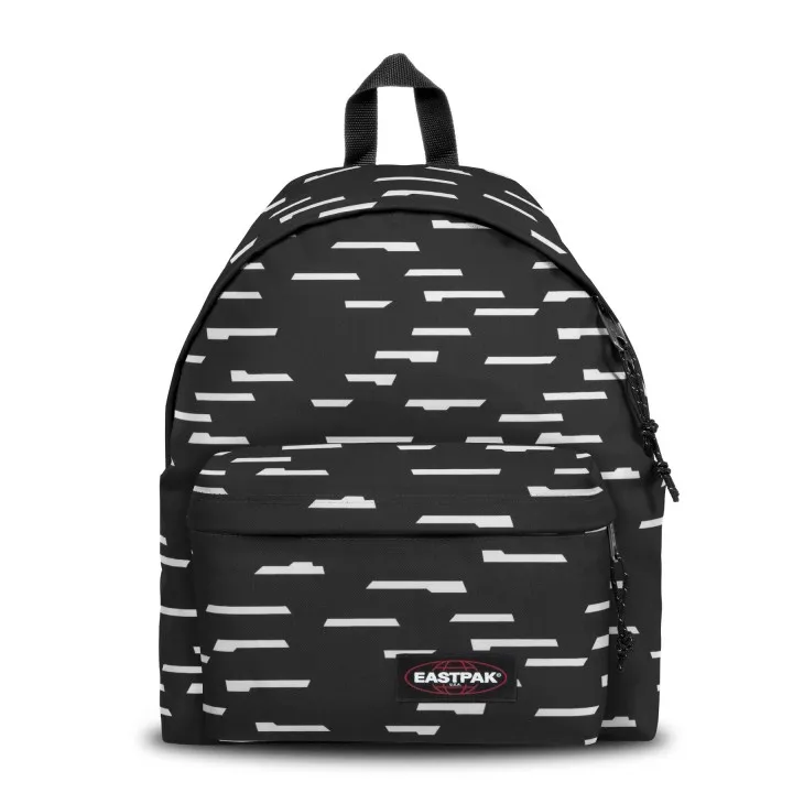 MOCHILA EASTPAK Padded Pak’r® 24 litros EK62003R DASH ALERT negra y blanca