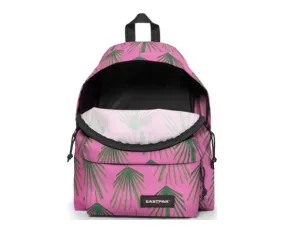 MOCHILA EASTPAK Padded Pak’r® 24 litros EK62096R Square Leaves rosa con flores verdes