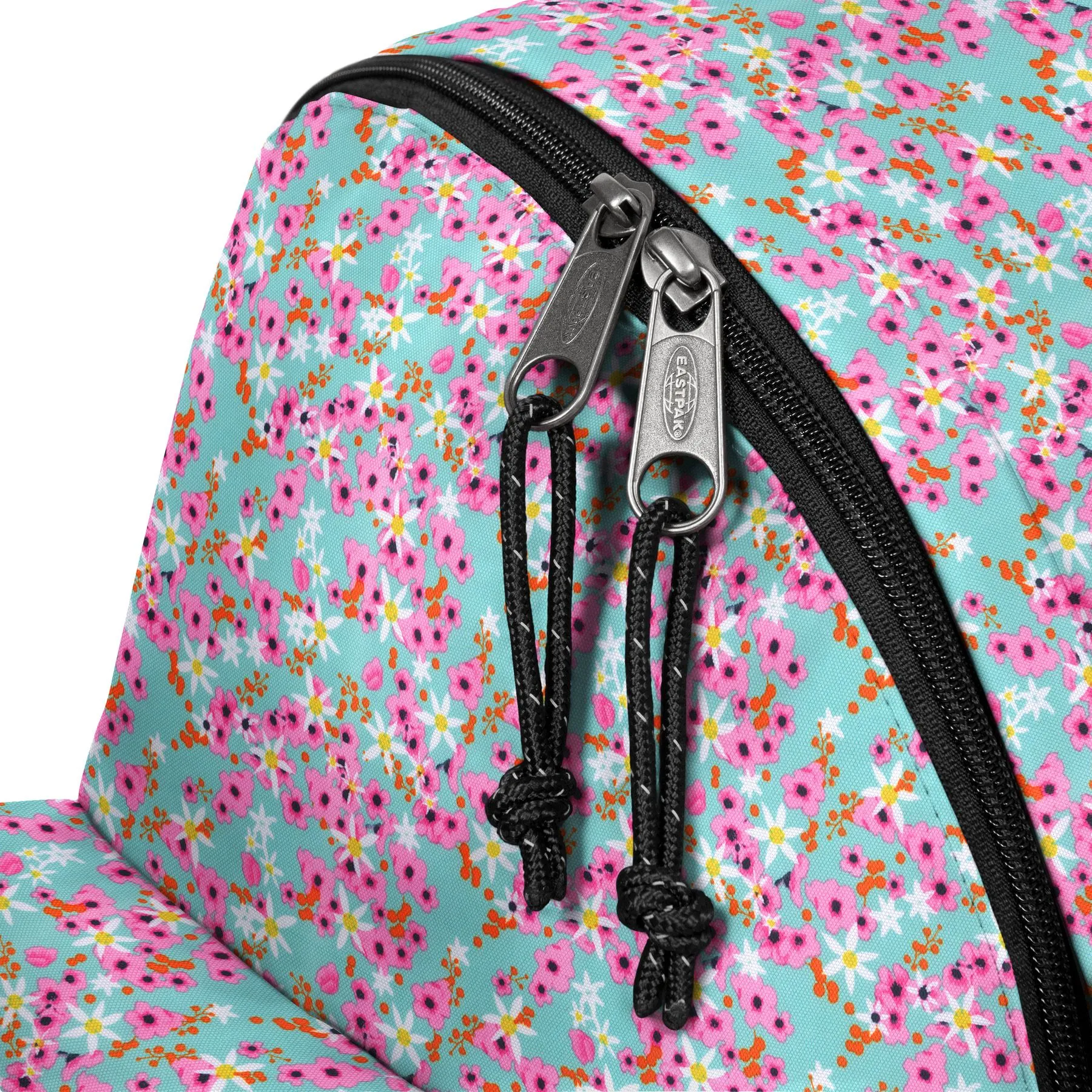 MOCHILA EASTPAK Zippl’R 24 litros con bolsillo ordenador y porta botella EK0A5B74 Ditsy Turquoise flores