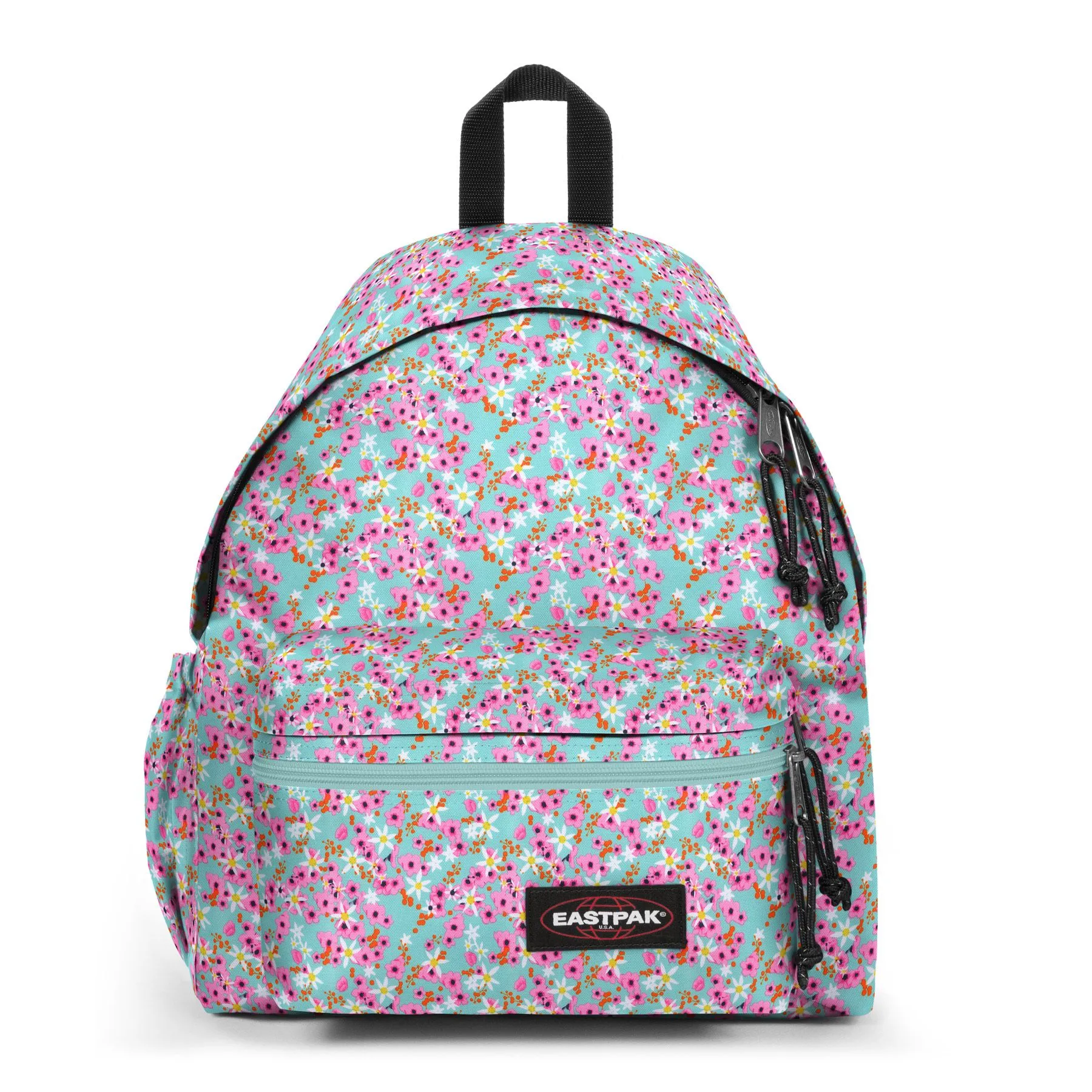 MOCHILA EASTPAK Zippl’R 24 litros con bolsillo ordenador y porta botella EK0A5B74 Ditsy Turquoise flores