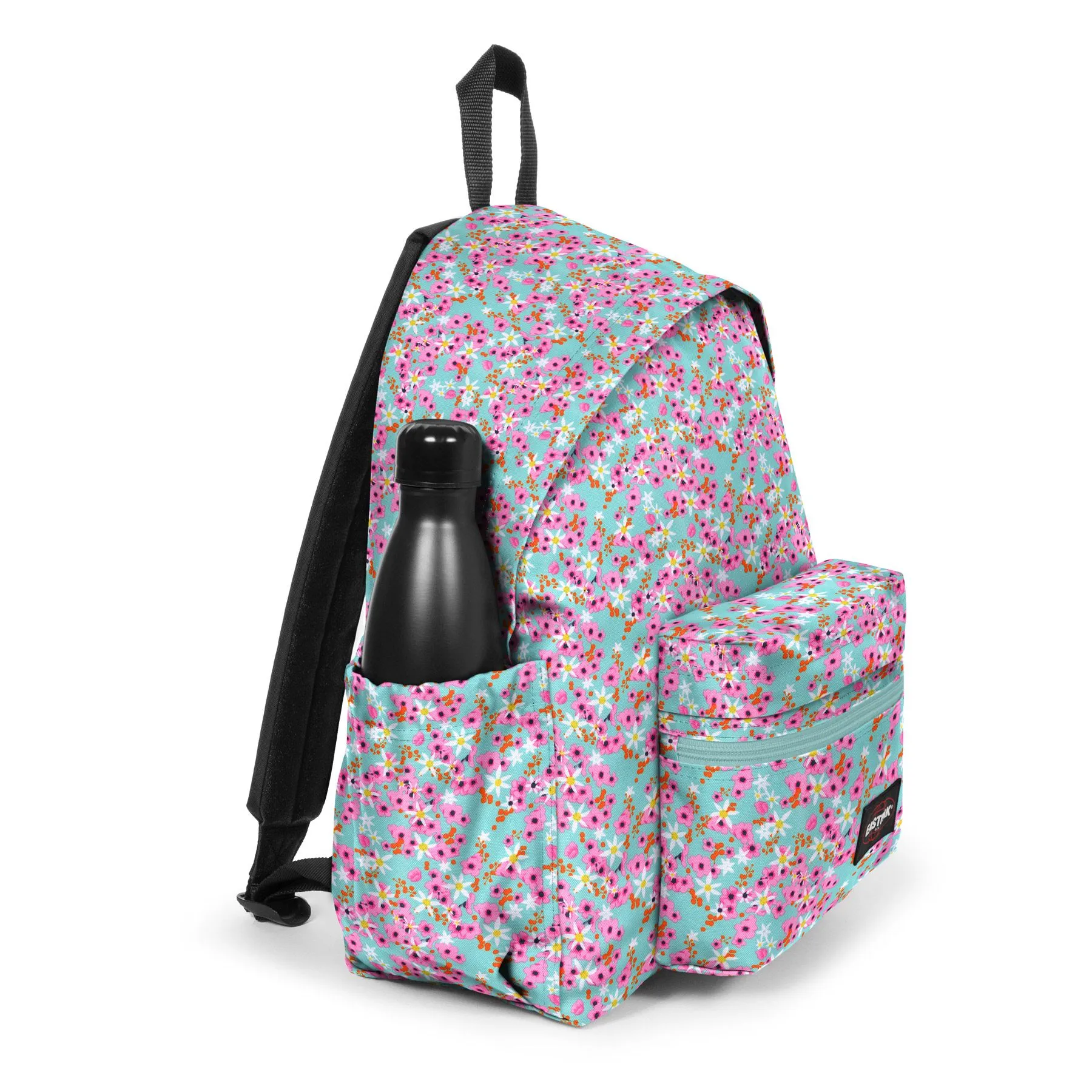 MOCHILA EASTPAK Zippl’R 24 litros con bolsillo ordenador y porta botella EK0A5B74 Ditsy Turquoise flores