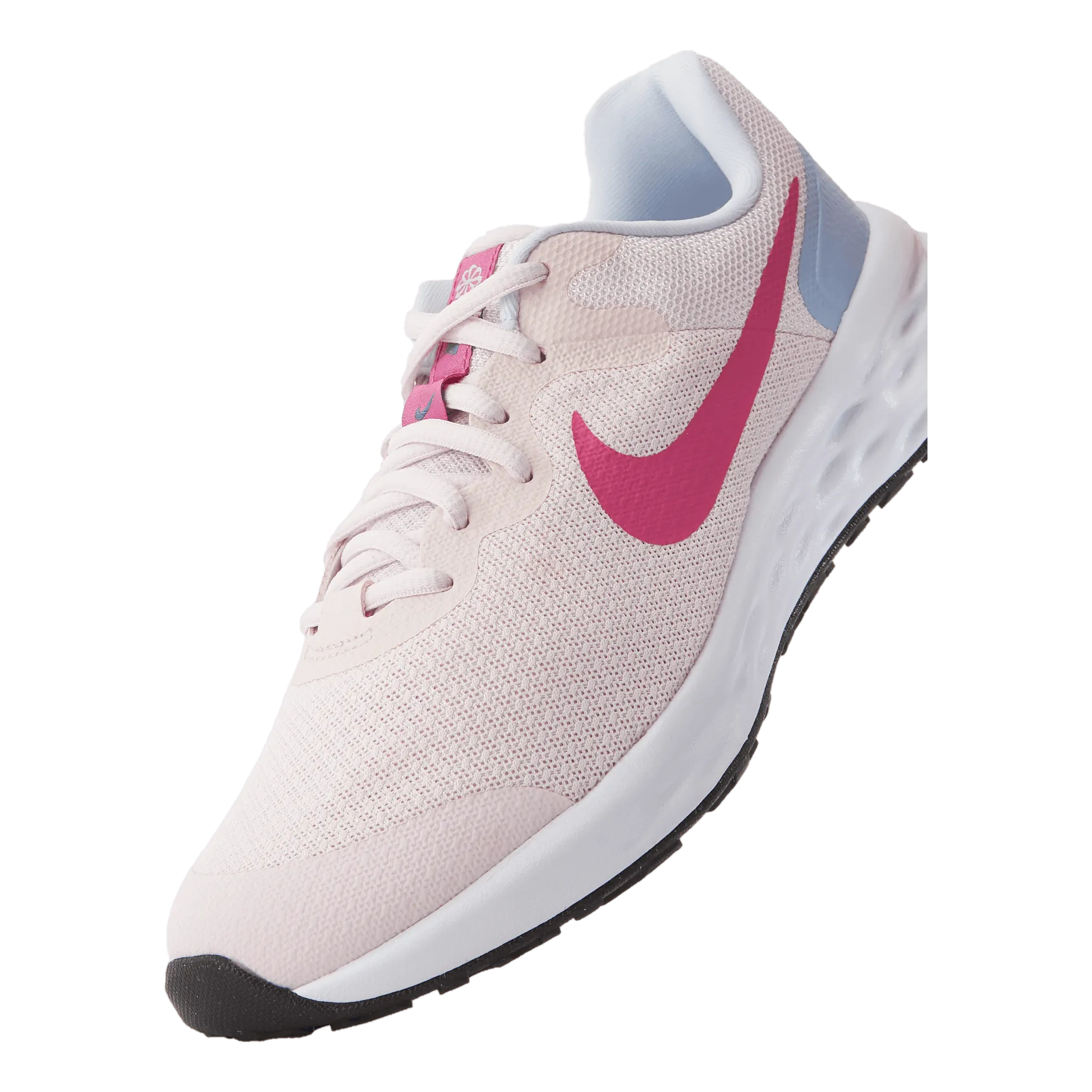 Nike Revolution 6 Big Kids' Road Running Shoes PEARL PINK/COSMIC FUCHSIA-COBALT BLISS