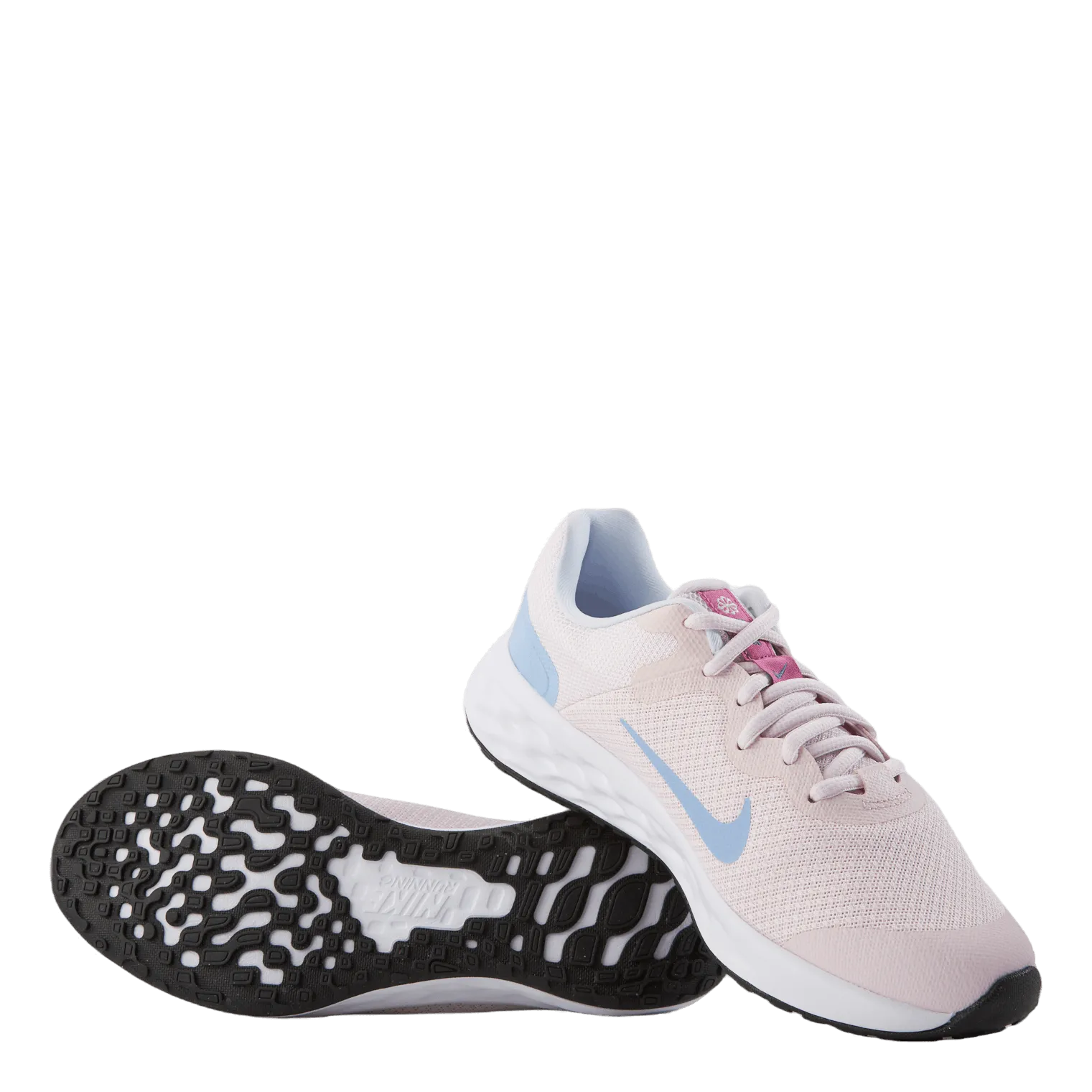 Nike Revolution 6 Big Kids' Road Running Shoes PEARL PINK/COSMIC FUCHSIA-COBALT BLISS