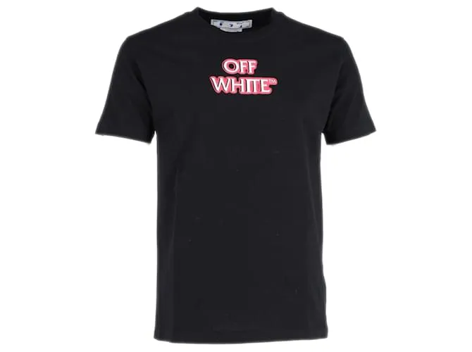 Off White Camiseta Off-White "Emotionally Available" de algodón negro 