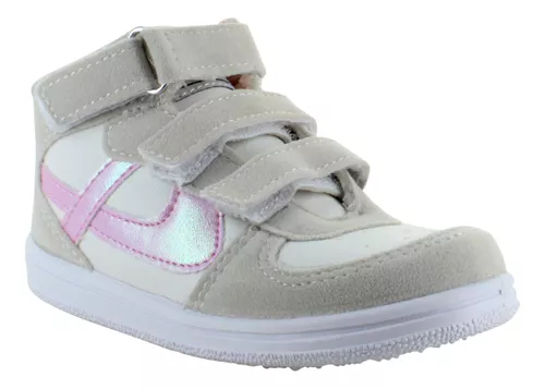 Panam Tenis Bota Moda Casual Sport Ajuste Velcros Niña 91747