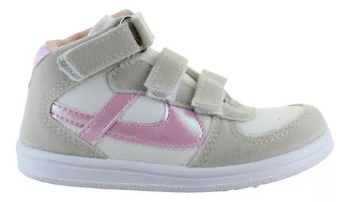 Panam Tenis Bota Moda Casual Sport Ajuste Velcros Niña 91747