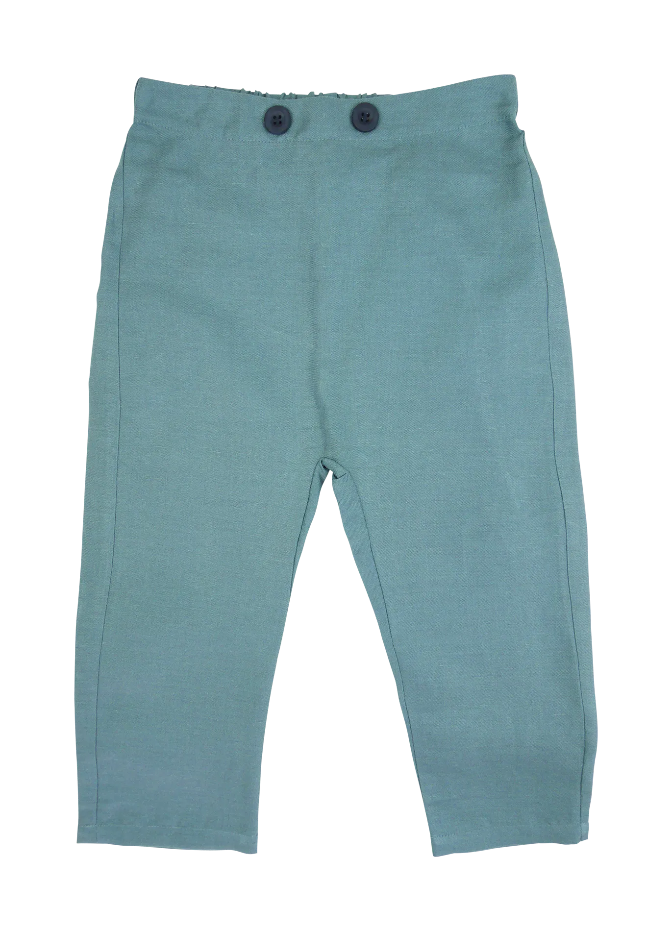 Pantalón sarouel de mezcla de lino en azul