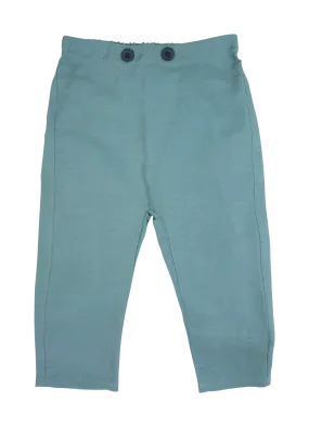 Pantalón sarouel de mezcla de lino en azul