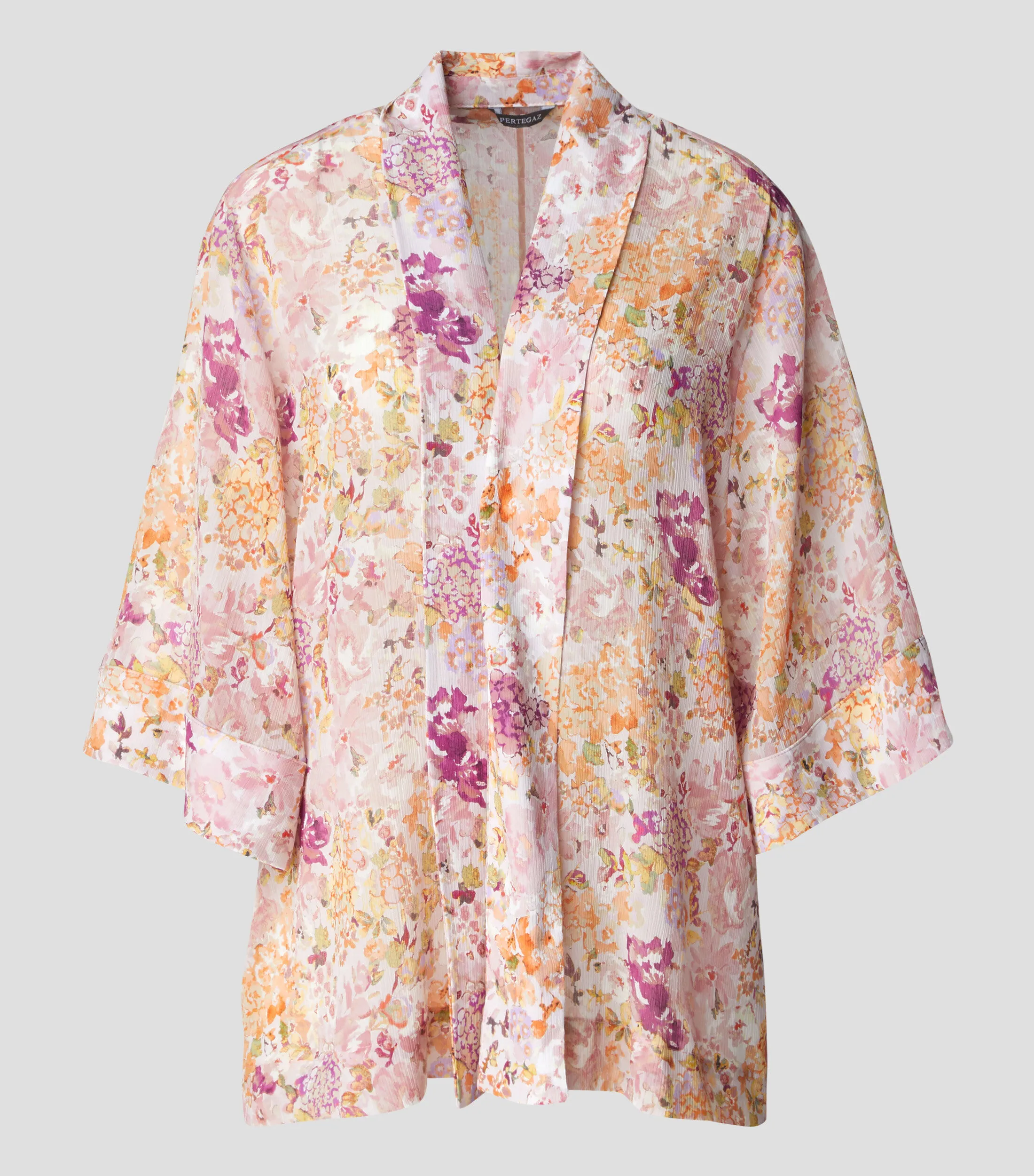 Pertegaz Kimono tres cuartos con estampado floral Mujer