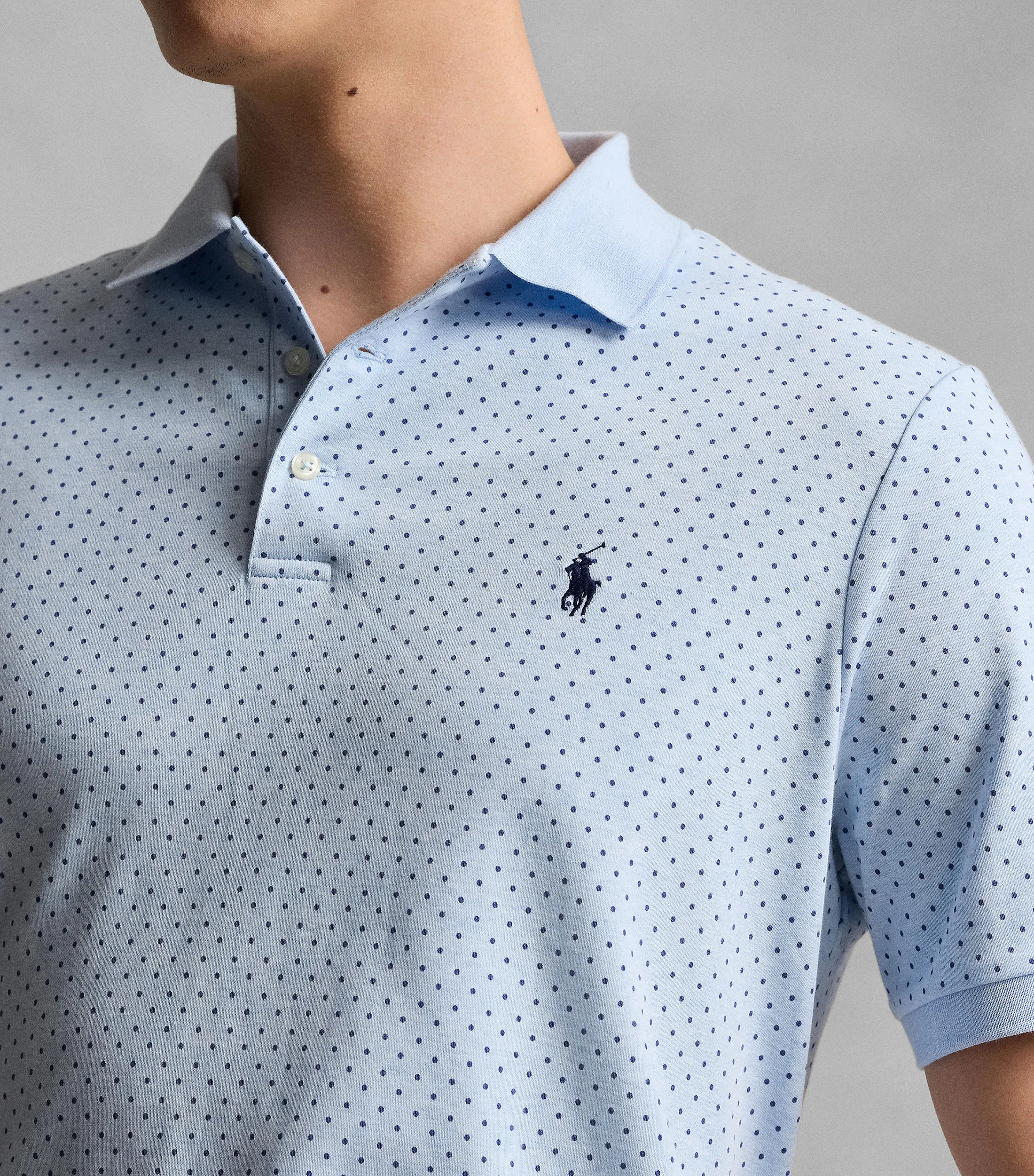 Polo Ralph Lauren Playera tipo polo con polkadots de manga corta Hombre