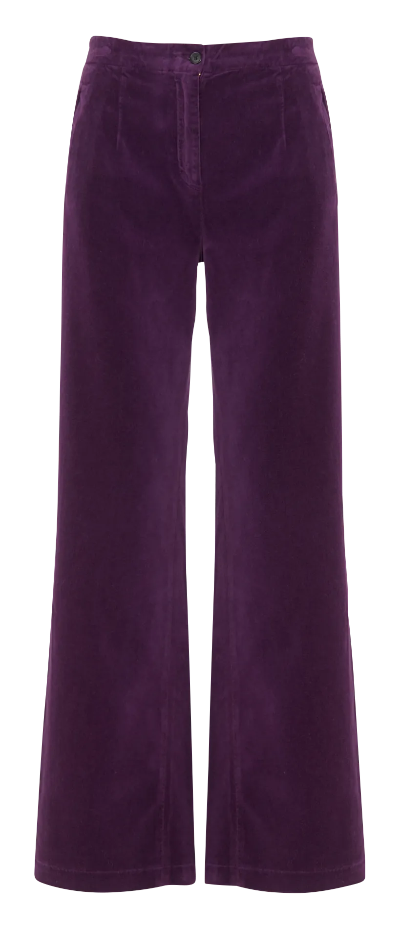 RIGA - Pantalón ancho de algodón en violeta