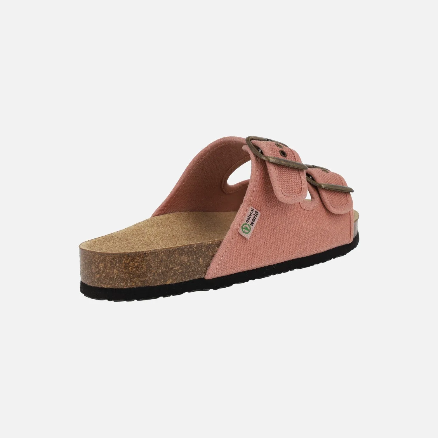 Sandalias bio de hebillas en algodón orgánico para mujer Tropic