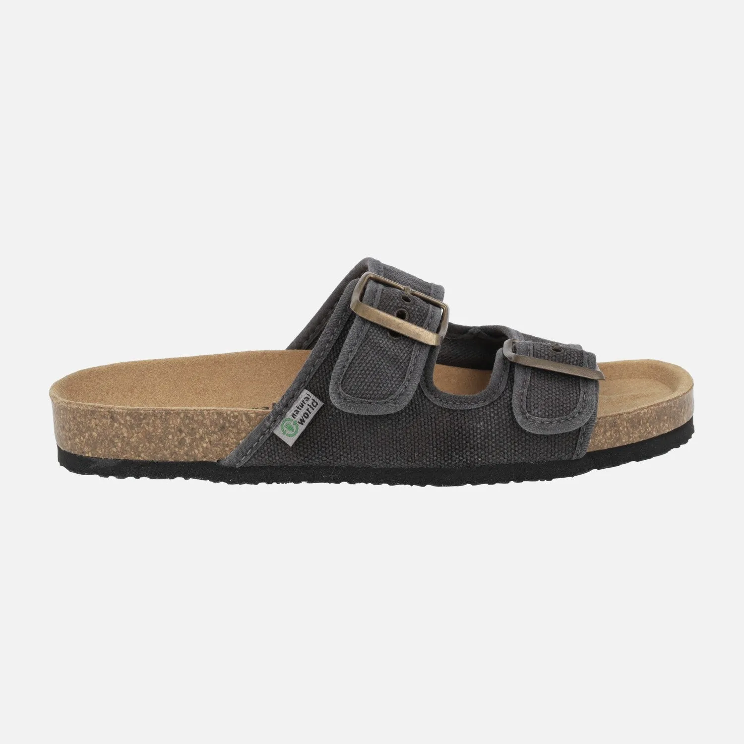 Sandalias bio de hebillas en algodón orgánico para mujer Tropic