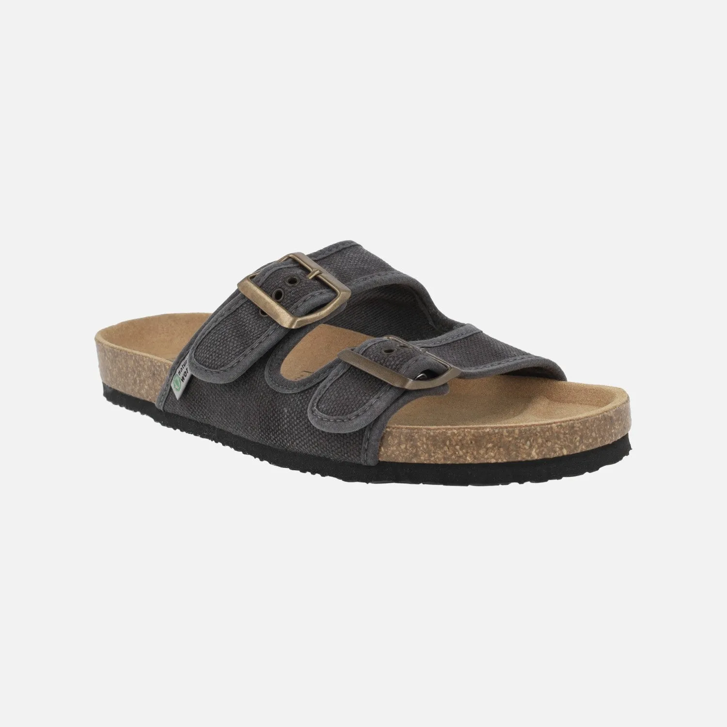 Sandalias bio de hebillas en algodón orgánico para mujer Tropic