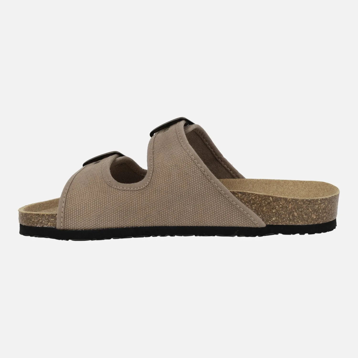 Sandalias bio de hebillas en algodón orgánico para mujer Tropic