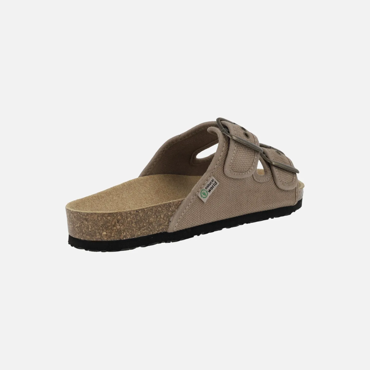 Sandalias bio de hebillas en algodón orgánico para mujer Tropic