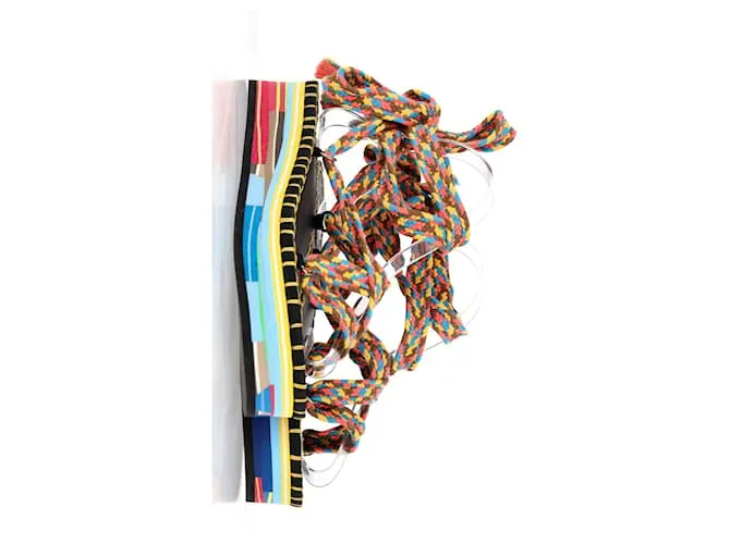 Sandalias Chloé Tie-Up Lou de algodón multicolor 