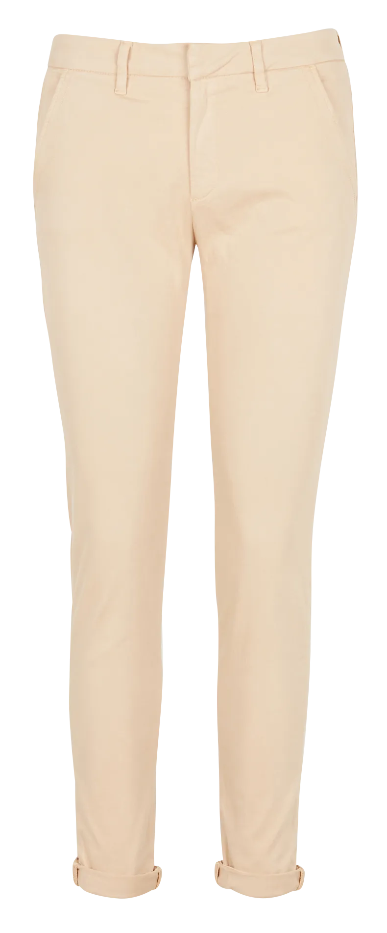 SANDY 2 BASIC - Pantalón chino de algodón elástico en beige