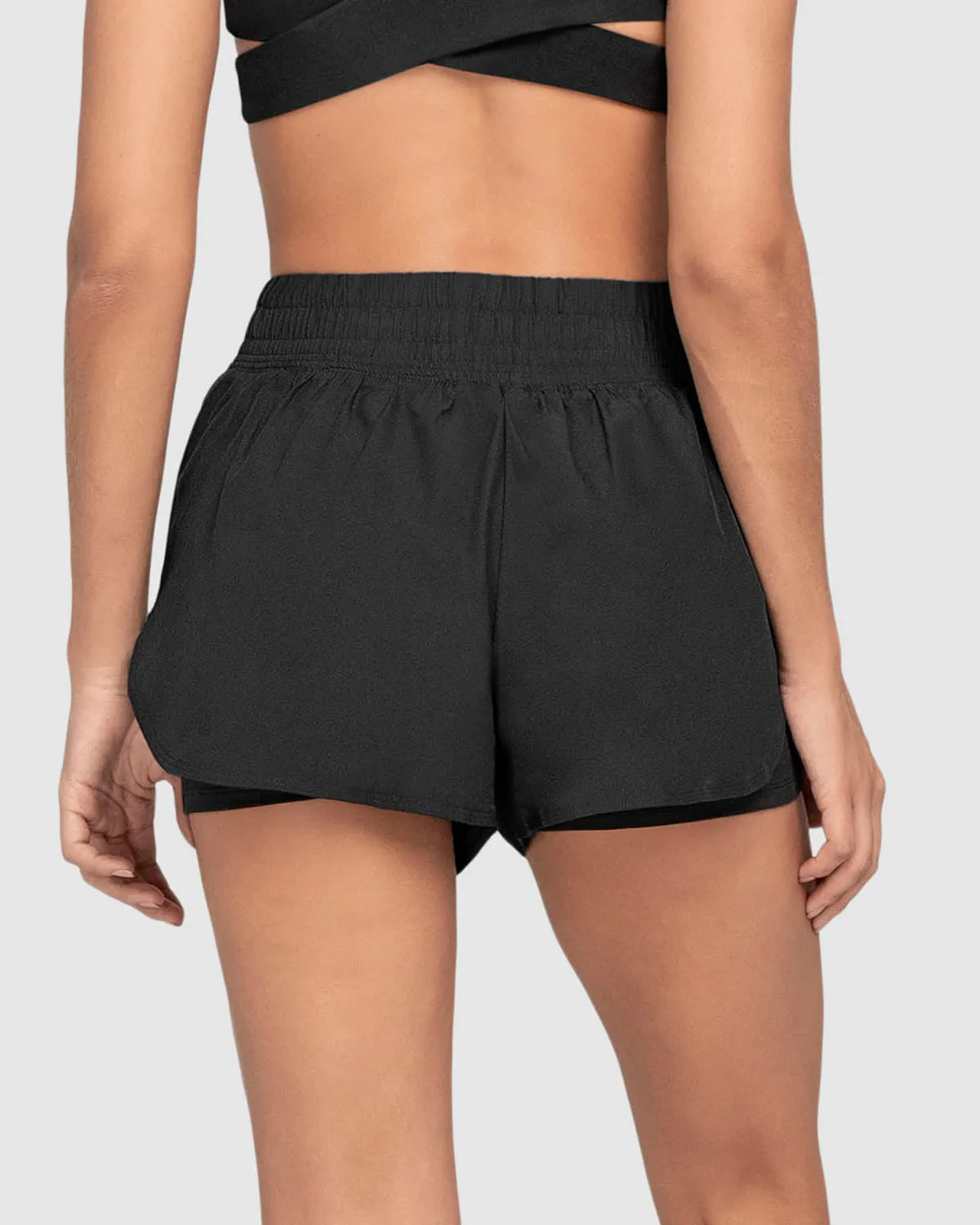 Short deportivo con short ajustado interno