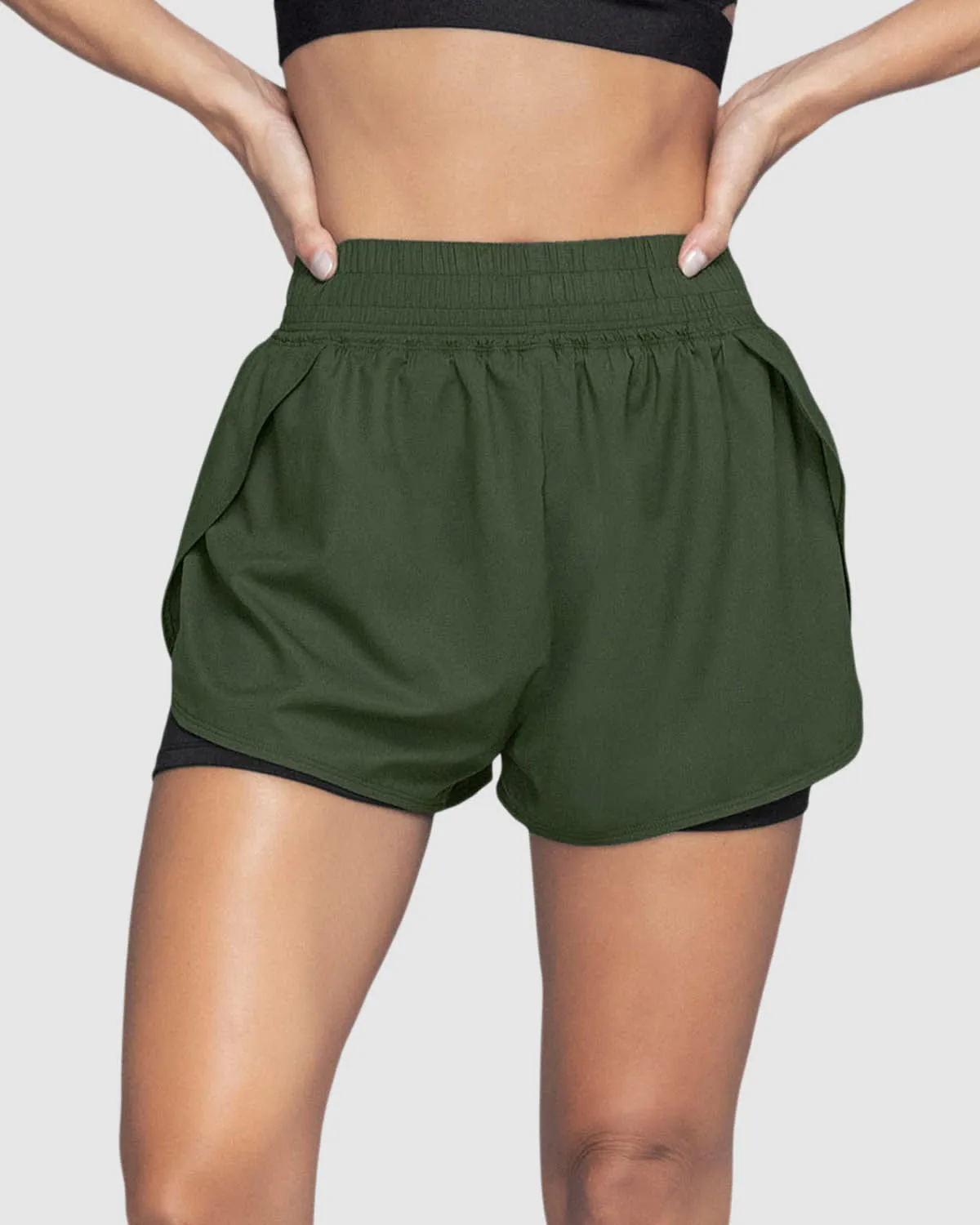 Short deportivo con short ajustado interno