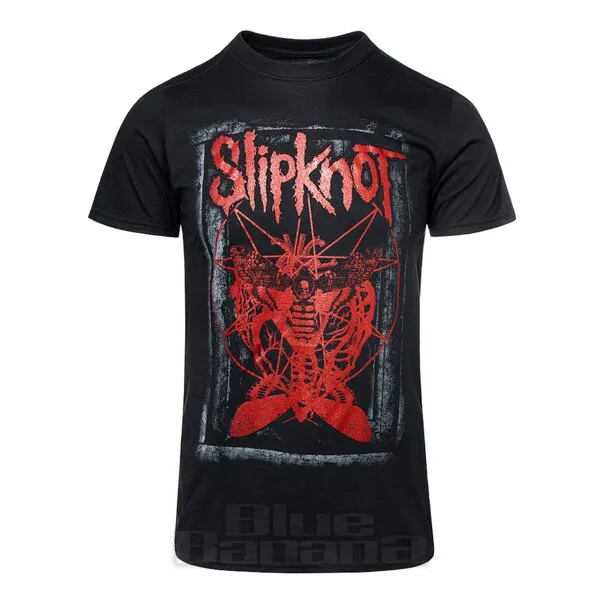 Slipknot Camiseta Oficial de Manga Corta Con Estampado Dead Effect - Negro