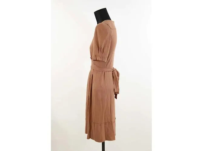 Sonia Rykiel vestido de algodón Castaño 