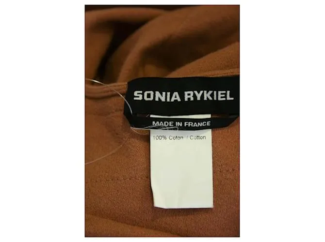 Sonia Rykiel vestido de algodón Castaño 