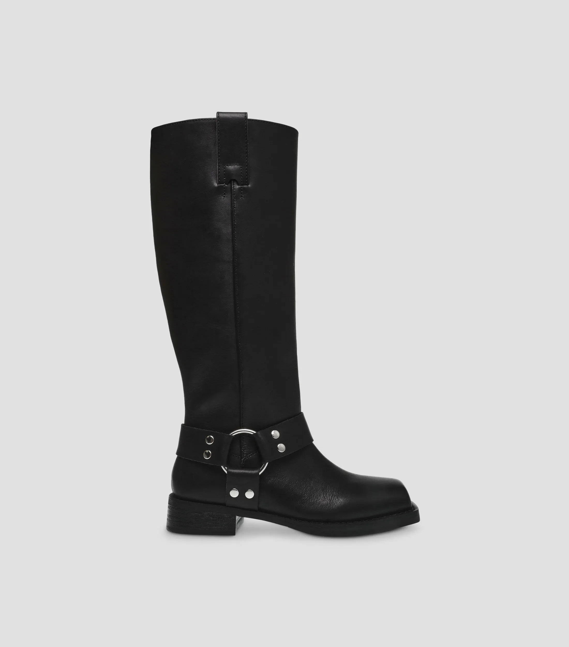 Steve Madden Botas Largas con Tacón Medio Media Luna Mujer