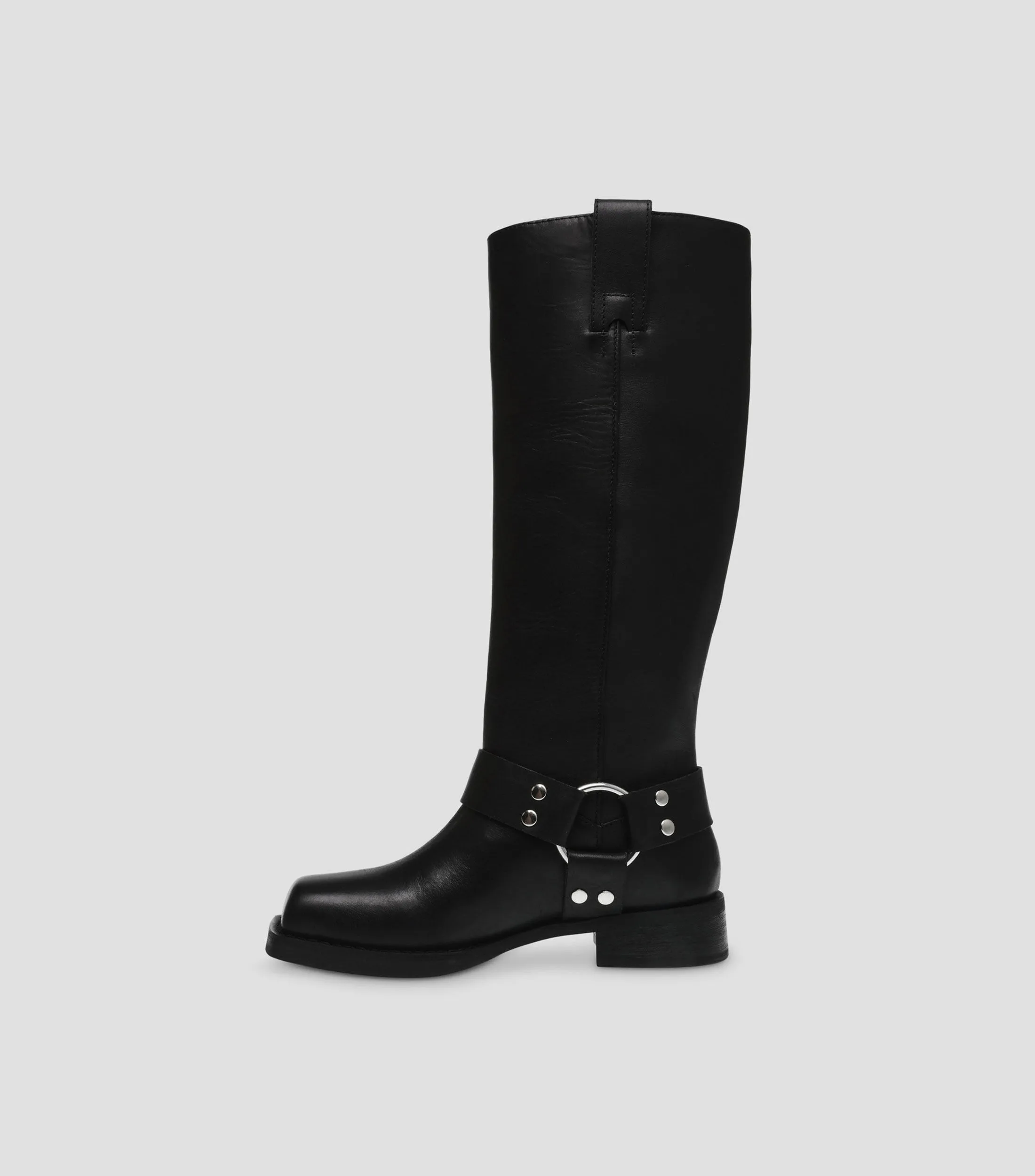 Steve Madden Botas Largas con Tacón Medio Media Luna Mujer