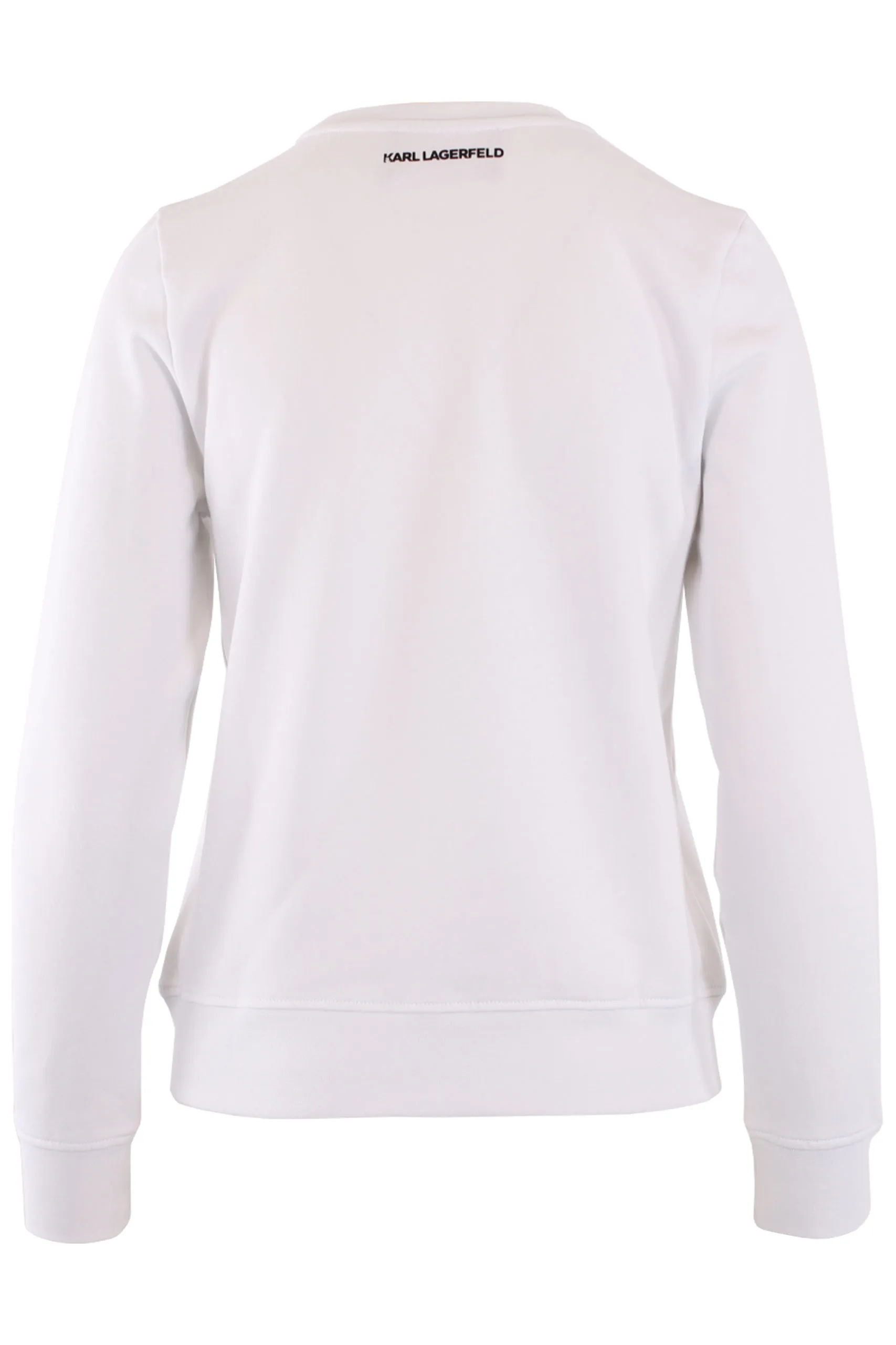 Sudadera blanca con gafas de lentejuelas