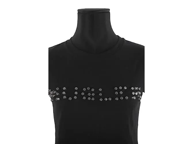 Thierry Mugler camiseta de algodón Negro 