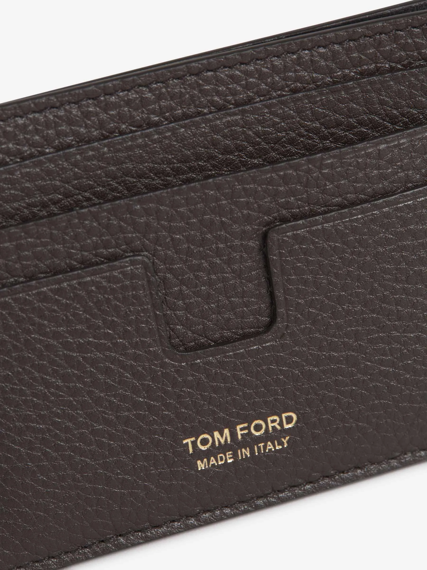 Tom Ford Tarjetero Piel Logo