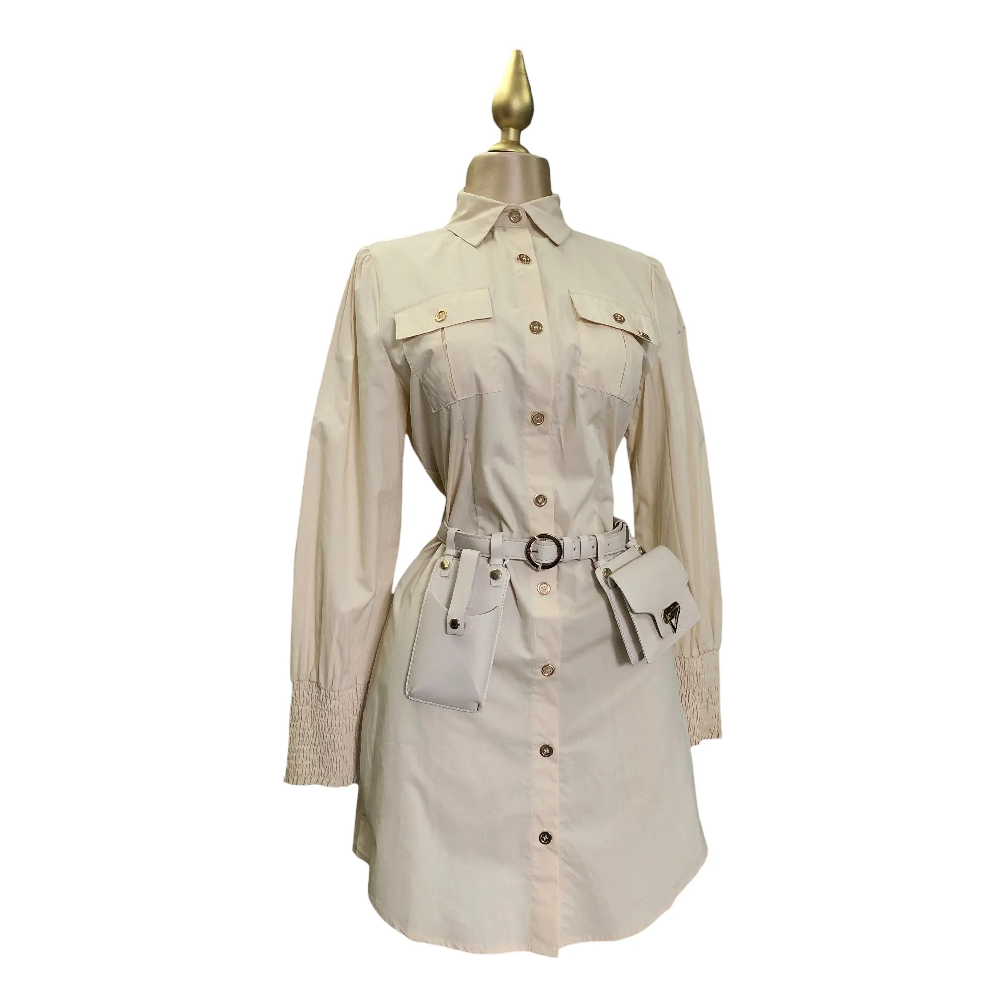 Vestido Casual Beige LC