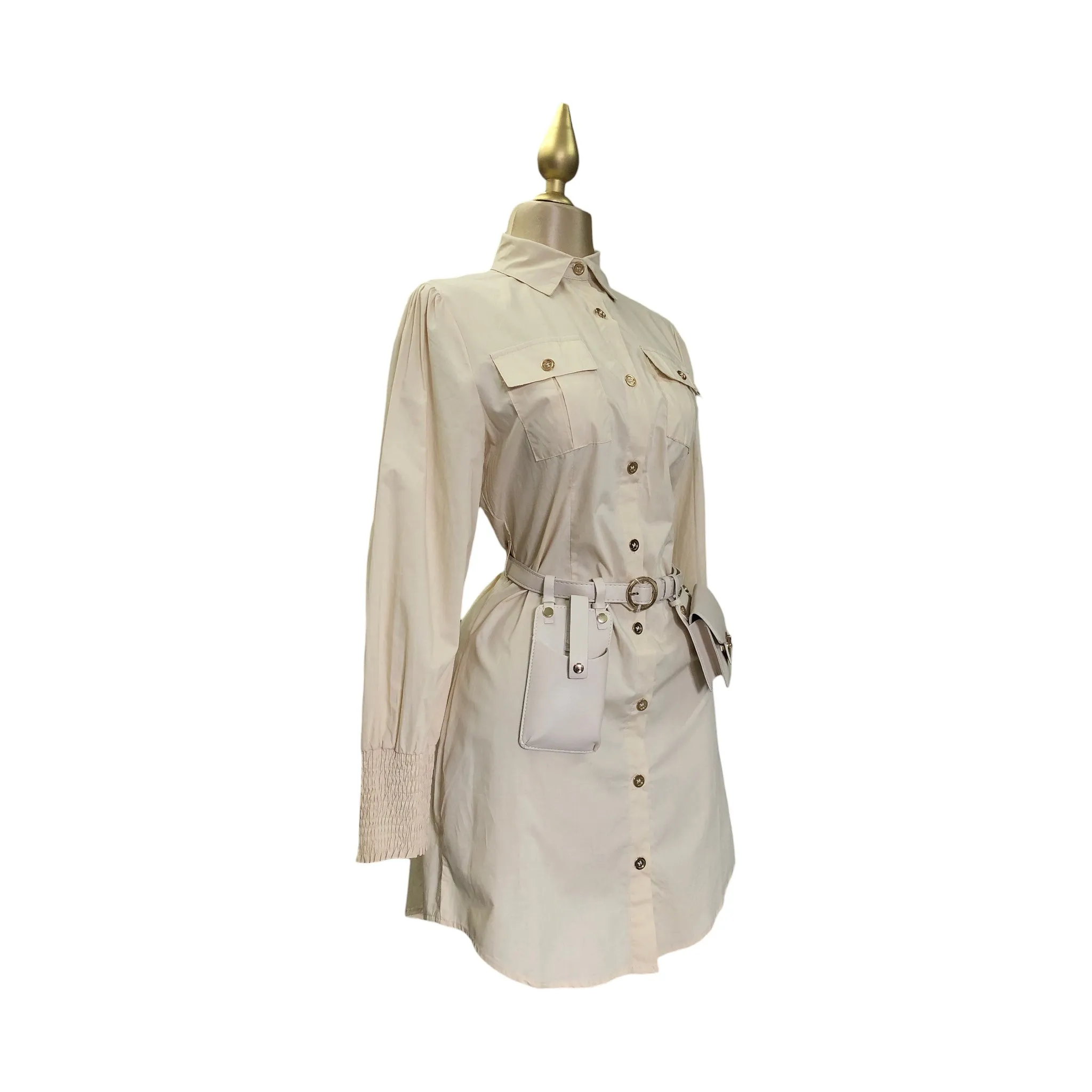 Vestido Casual Beige LC