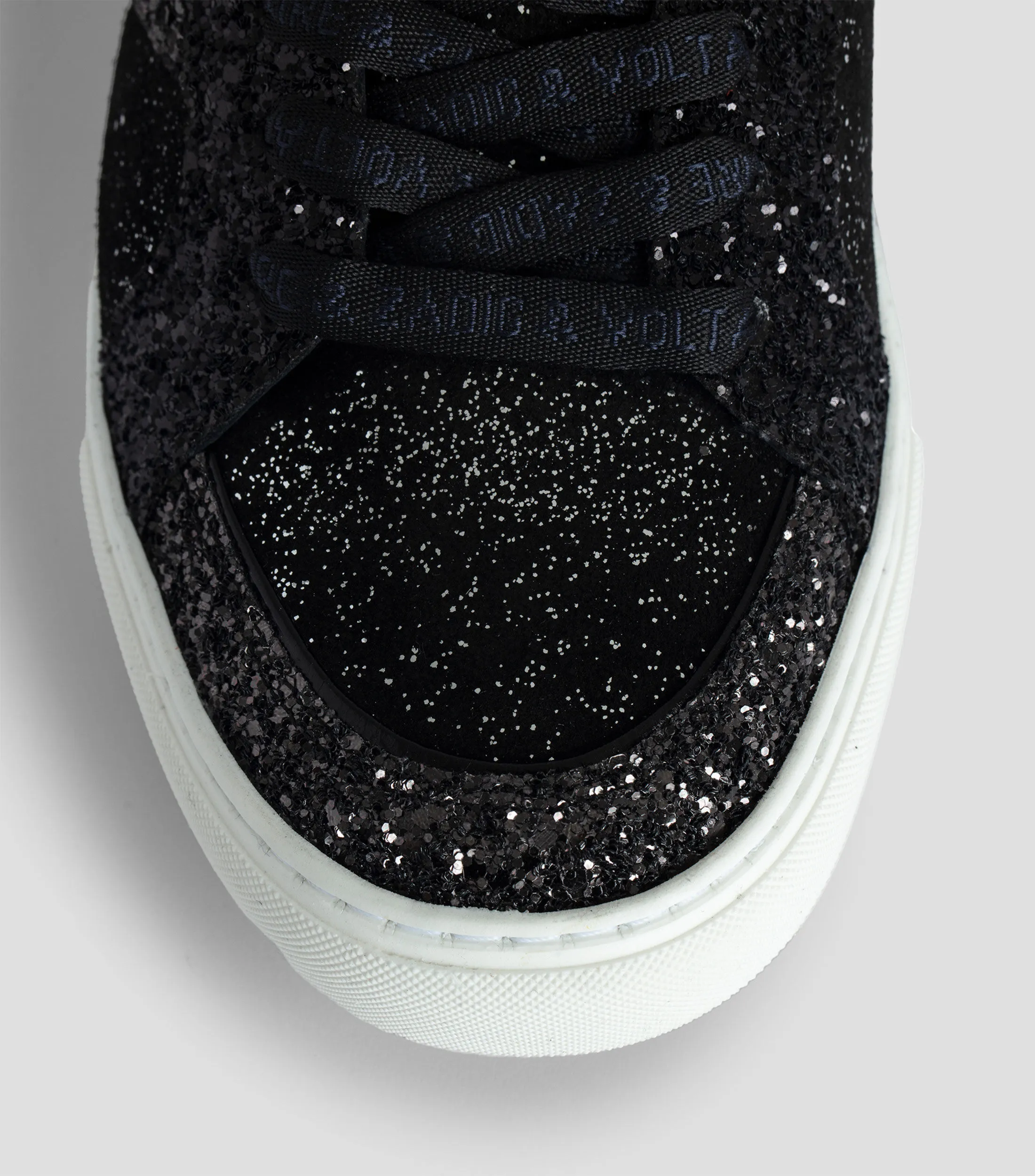 Zadig & Voltaire Tenis casuales La Flash con glitter Mujer