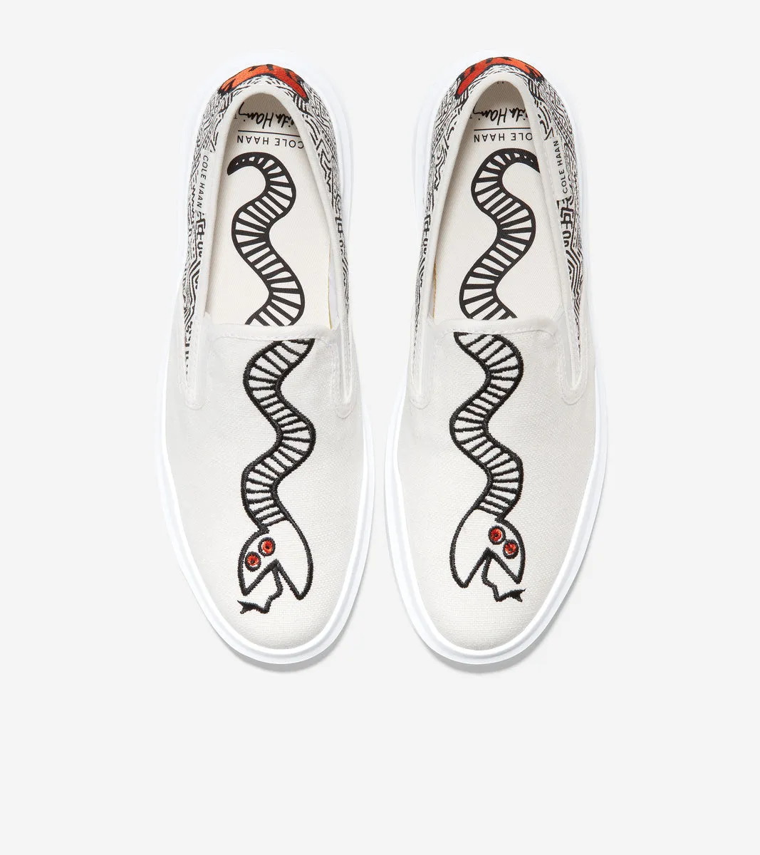 Zapatillas con Serpiente Cole Haan x Keith Haring de Hombre | GrandPrø Rally Slip-On Sneaker