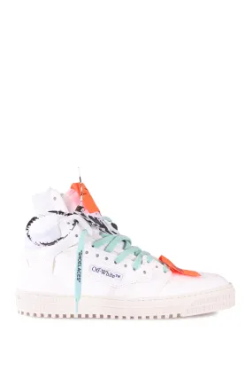 Zapatillas Off-White blancas con flecha morada