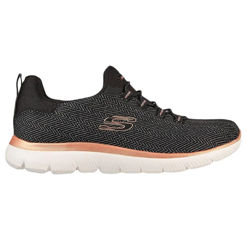 ZAPATILLAS SKECHERS SUMMIT DAZZLING ME NEGRO ROS G 149528-BKRG